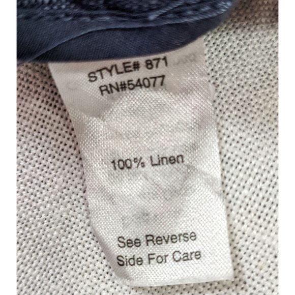 CAbi Linen Pinstripe Jacket  Size 8 - Picture 4 of 5